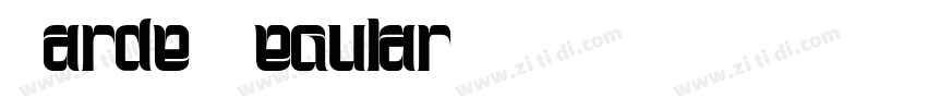 Garde Regular字体转换